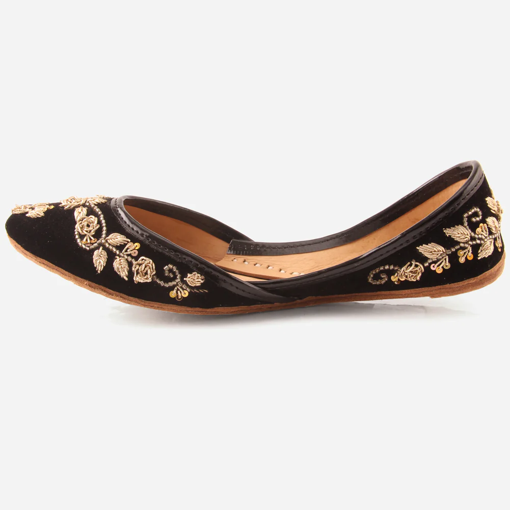 Womens "JUDY" Embroidered Handcrafted Indian Khussa - Image 3
