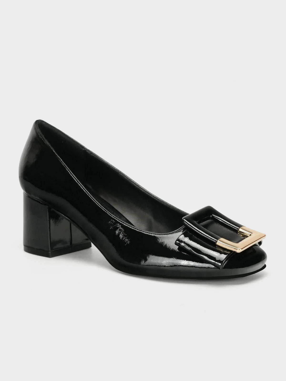 Womens "KAIRO" Chunky Heel Pointy Toe Courts - Image 2