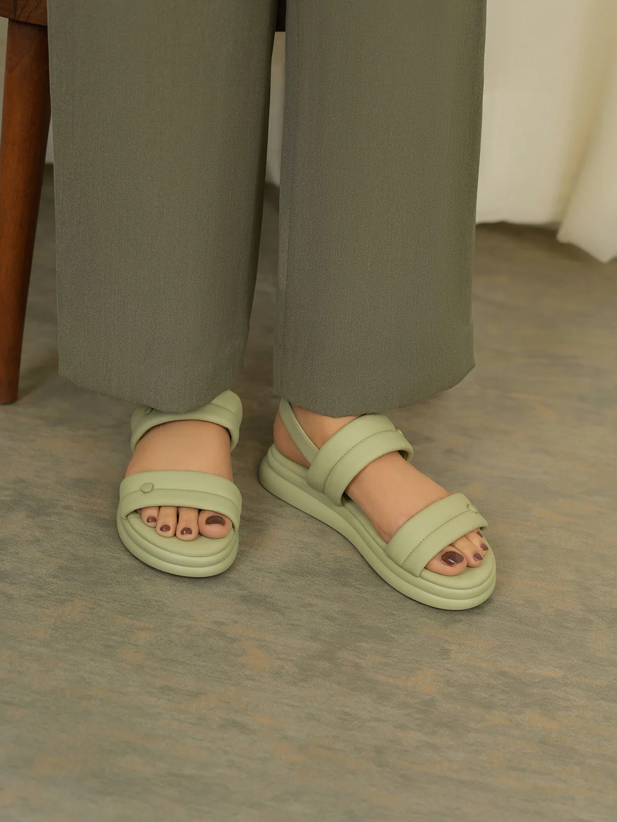 Womens "KAPULE" Comfy Backstrap Sandals - Image 3