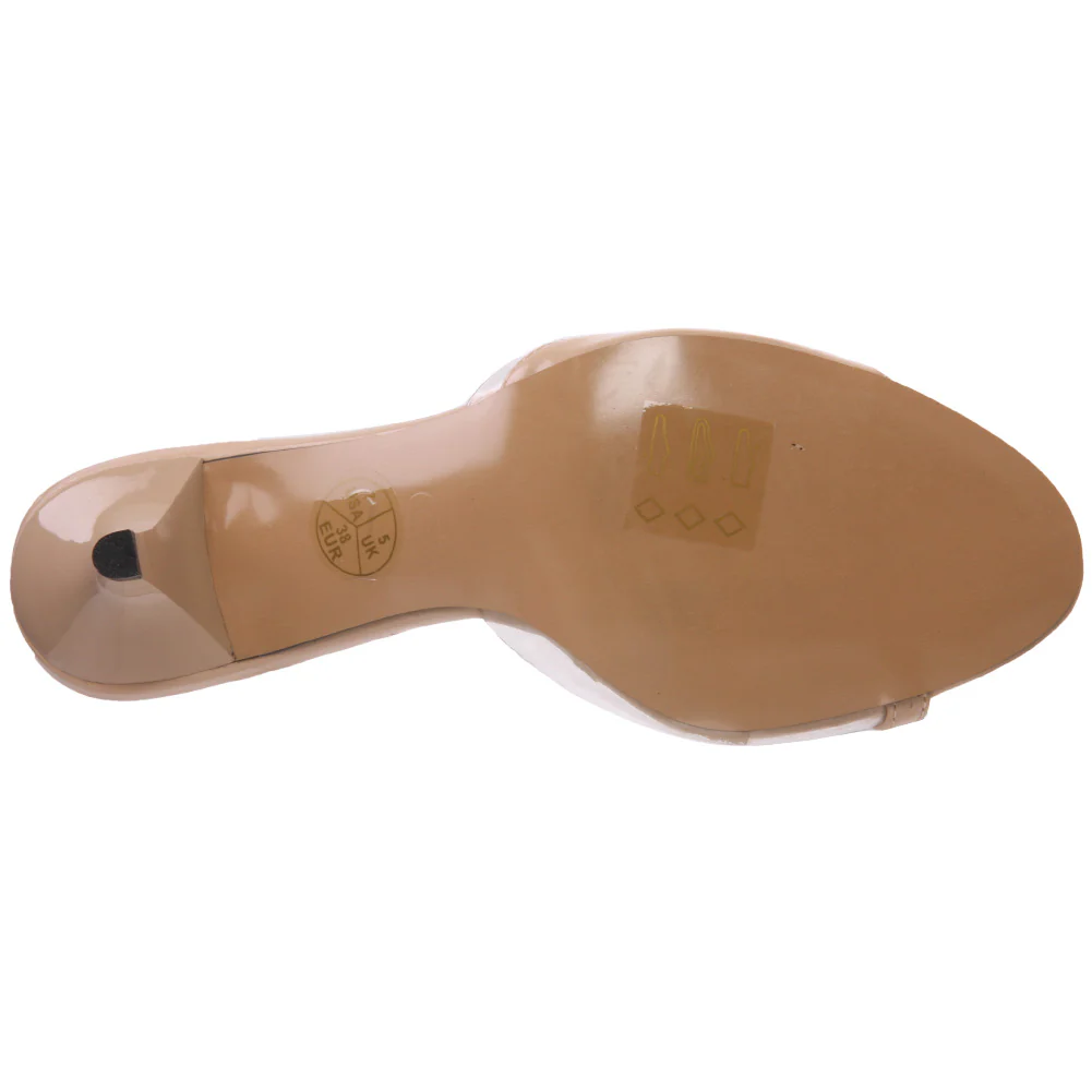 Womens 'Kitie' Low Heeled Slipons Evening Sandals - Image 5