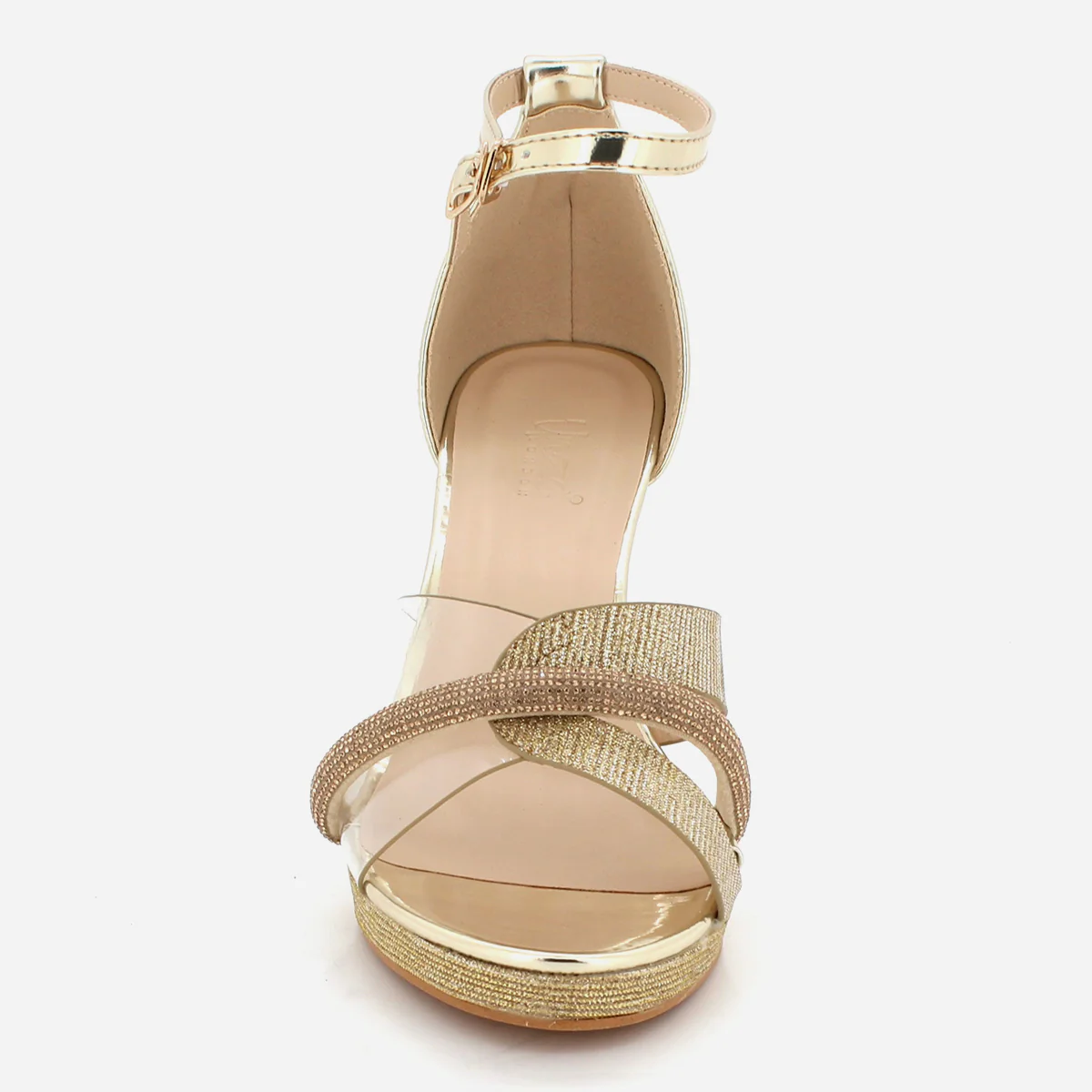 Womens "KUKEE" Crystal Adorned Party Sandals - Image 5