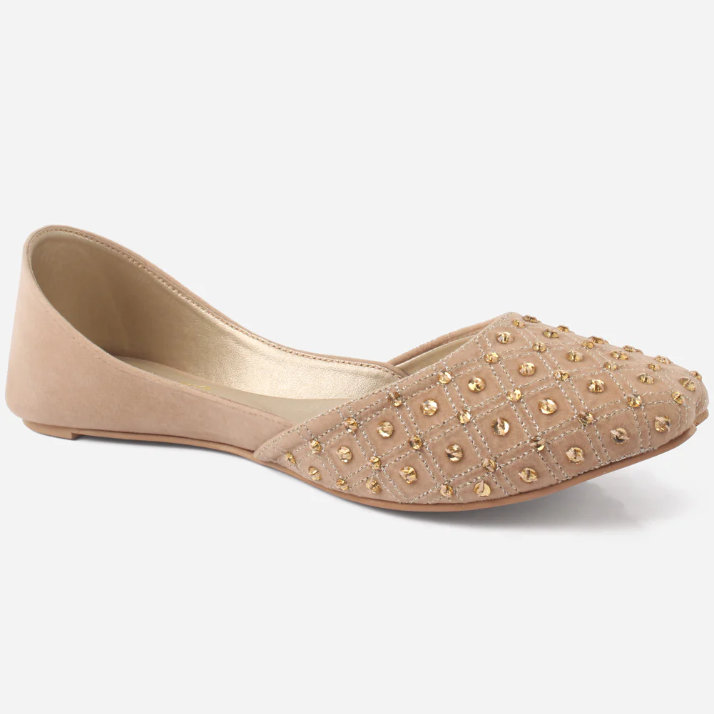Women's "LOWERA" Embellished Leather Indian Khussa