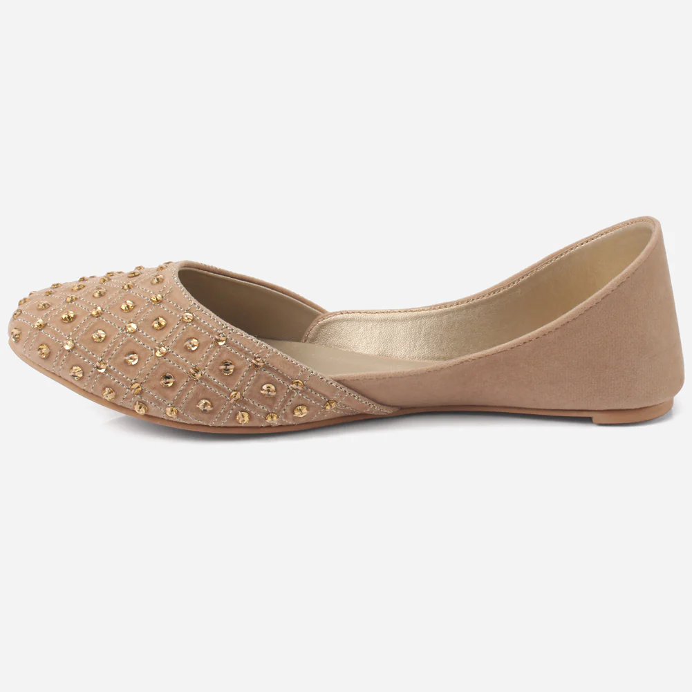 Women's "LOWERA" Embellished Leather Indian Khussa - Image 3