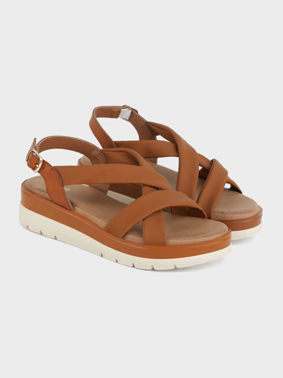 Womens "LUELLA" Casual Cross Over Sandals - Image 2