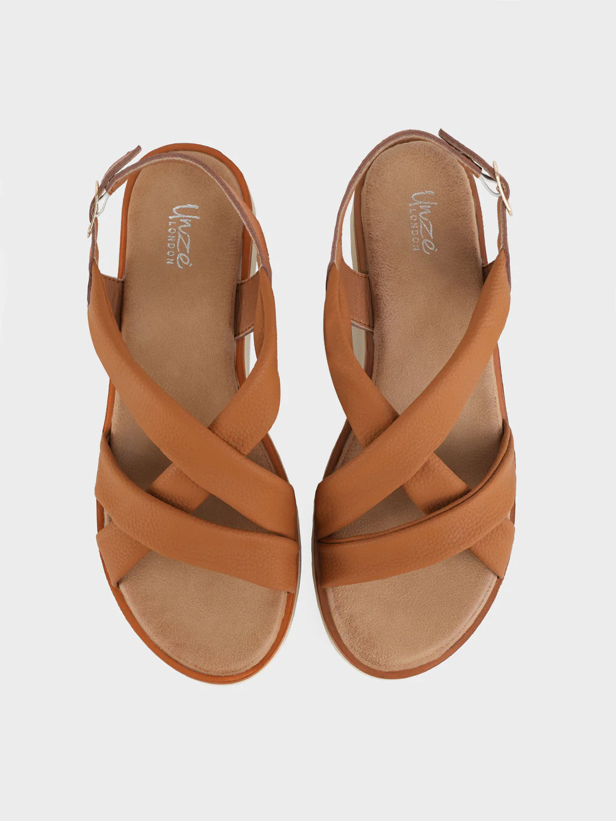 Womens "LUELLA" Casual Cross Over Sandals - Image 5