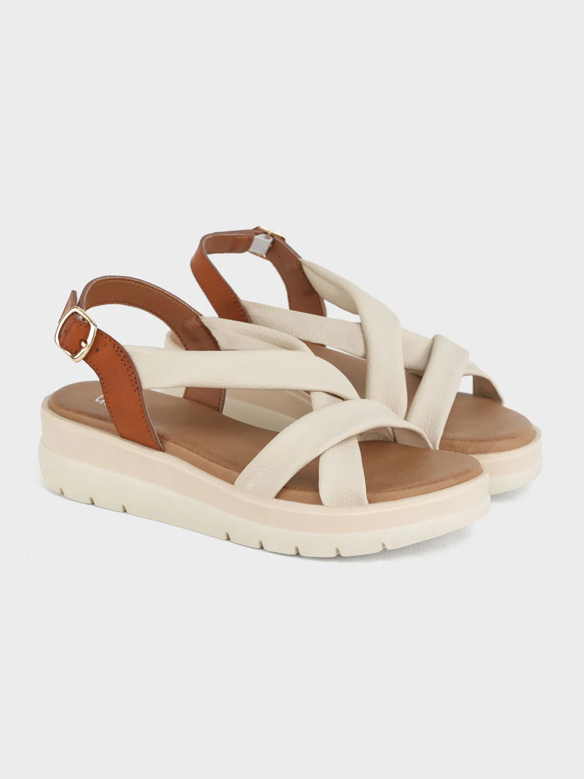 Womens "LUELLA" Casual Cross Over Sandals - Image 4