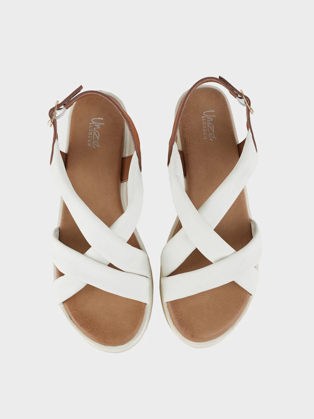 Womens "LUELLA" Casual Cross Over Sandals - Image 5