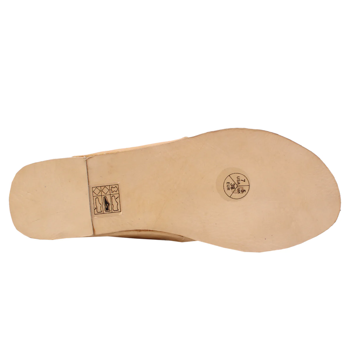 Womens "LUNARA" Decorated Leather Kolhapuri Slippers - Image 5