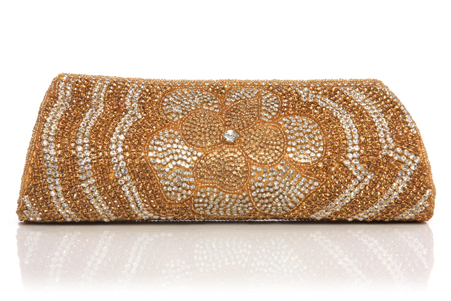 Womens ‘Marie’ Beads Adorned Prom Party Handbag - Image 2