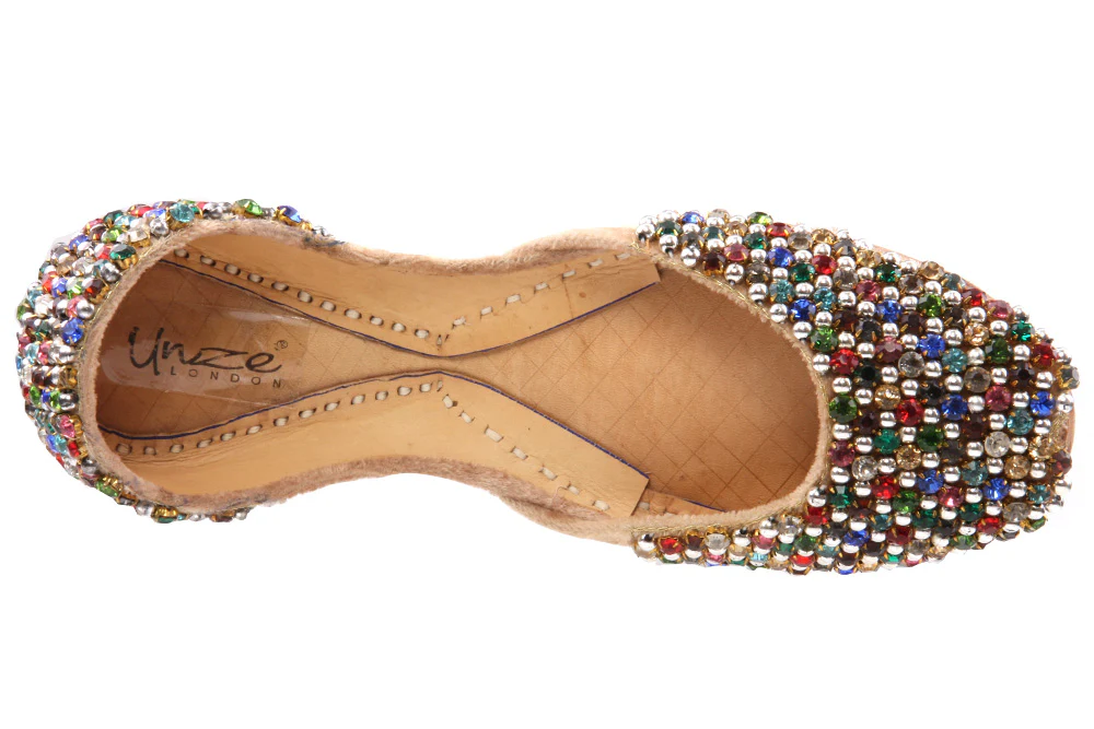 Womens Multi Color Flat Pumps - Image 4