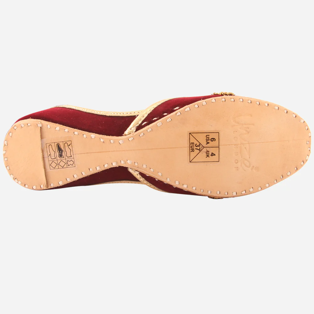 Womens "NATALY" Decorated Flats Indian Khussa - Image 5