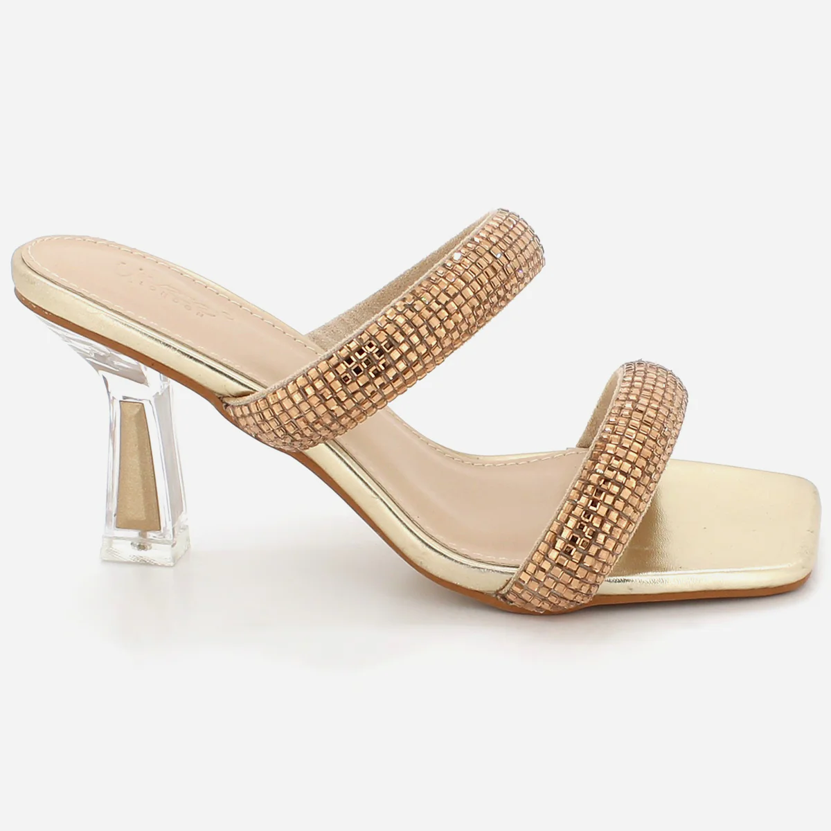 Womens "NAXI" Crystal Decorated Party Sandals - Image 2