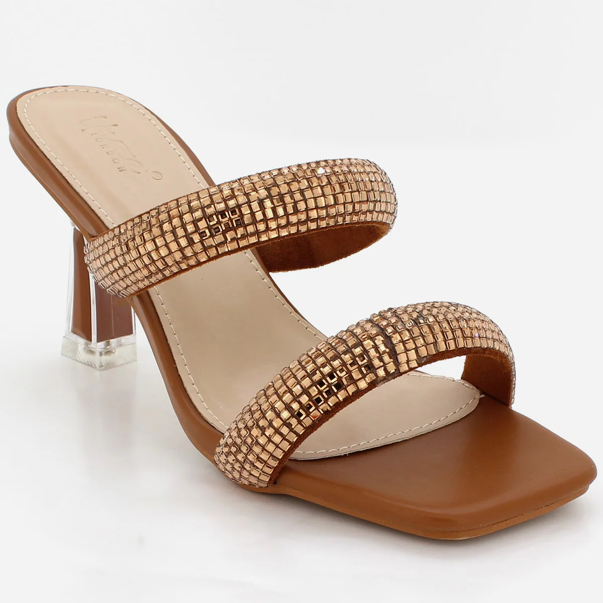 Womens "NAXI" Crystal Decorated Party Sandals