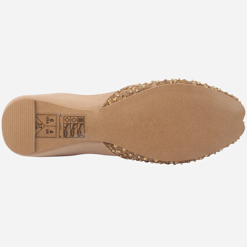 Women's "NISHA" Embellished Leather Indian Khussa - Image 5