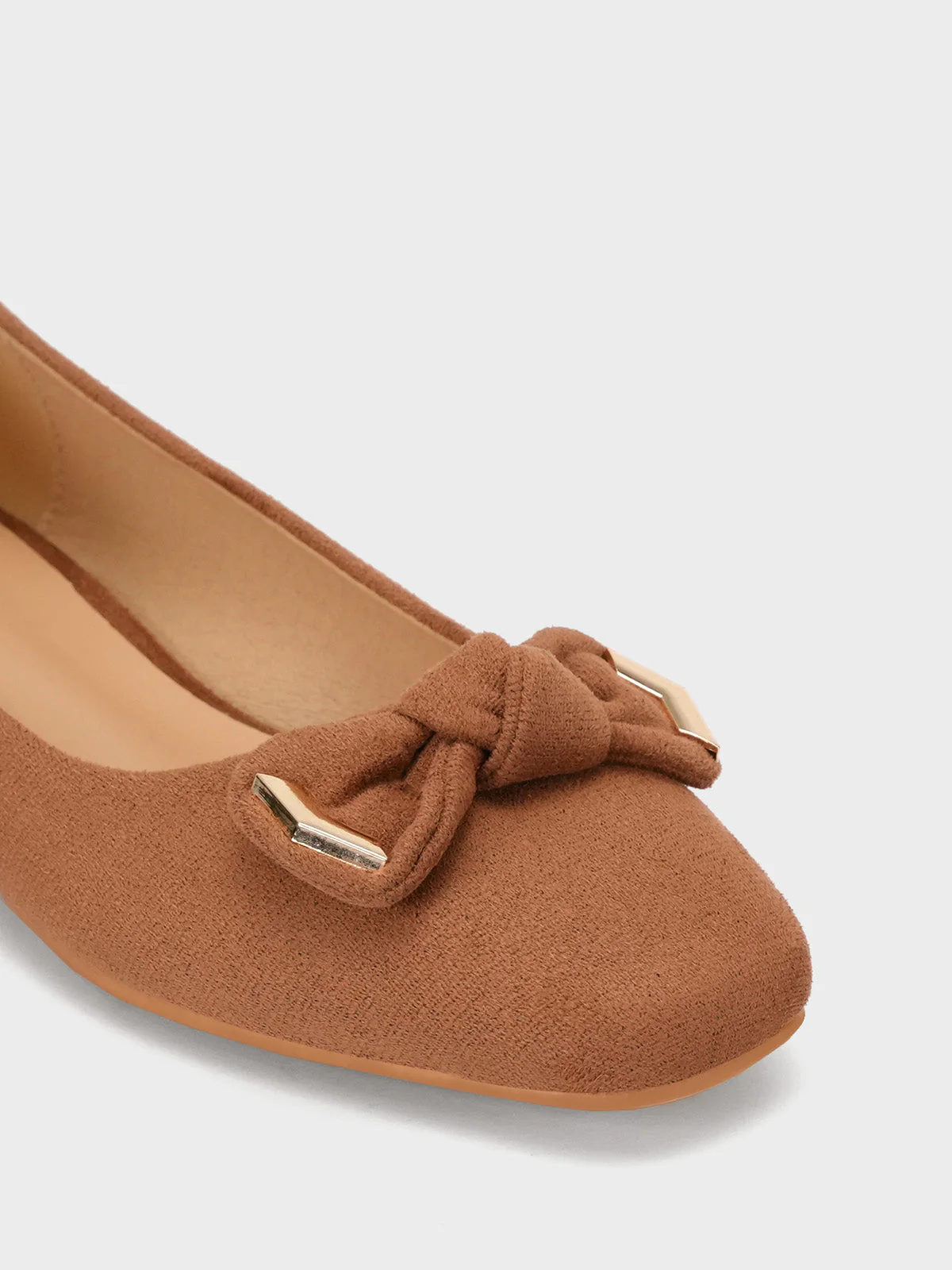 Womens "OKAPARA" Bow Accented Casual Pumps - Image 4