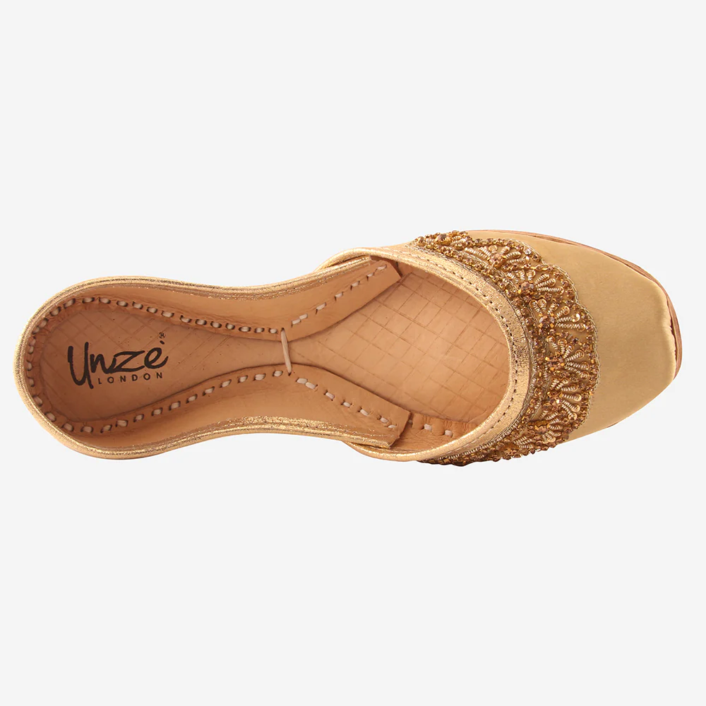 Womens "PARIZY" Decorated Flats Indian Khussa - Image 4