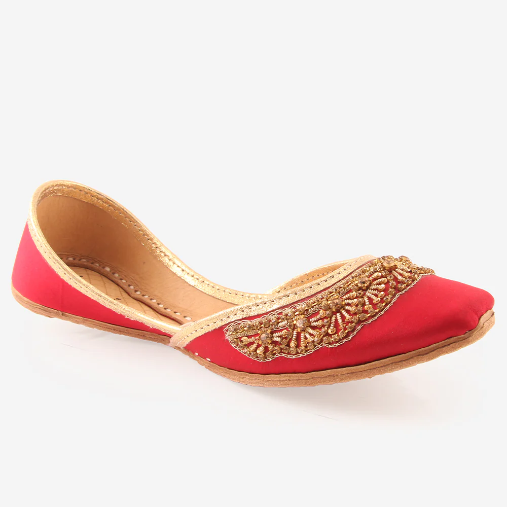 Womens "PARIZY" Decorated Flats Indian Khussa