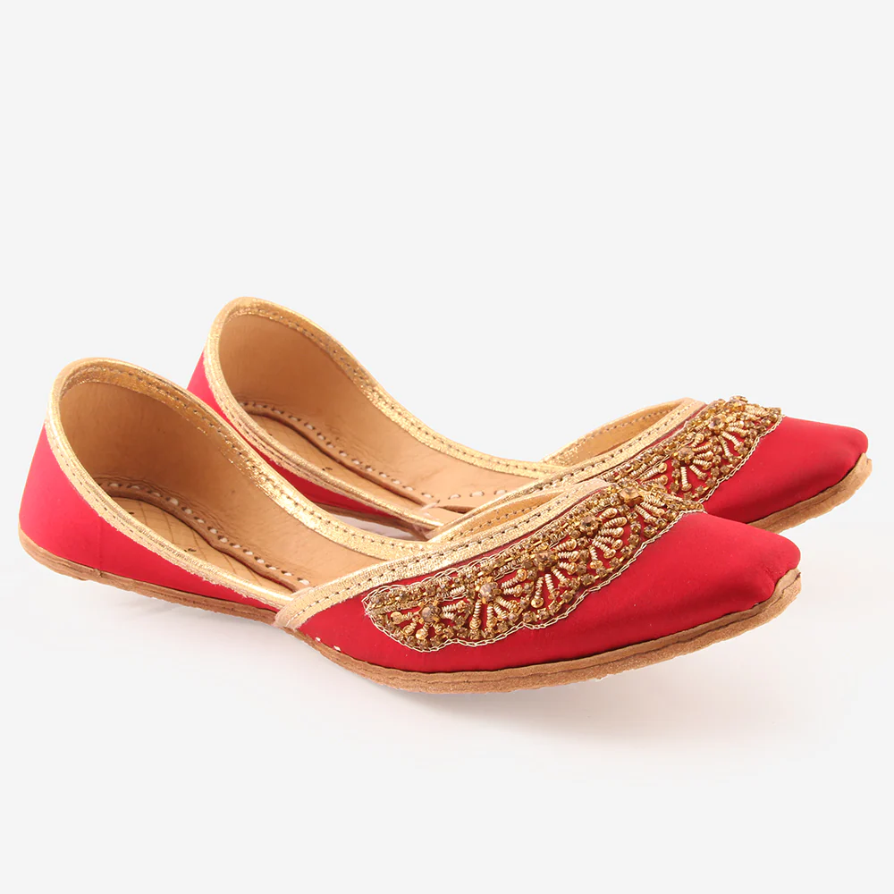 Womens "PARIZY" Decorated Flats Indian Khussa - Image 2