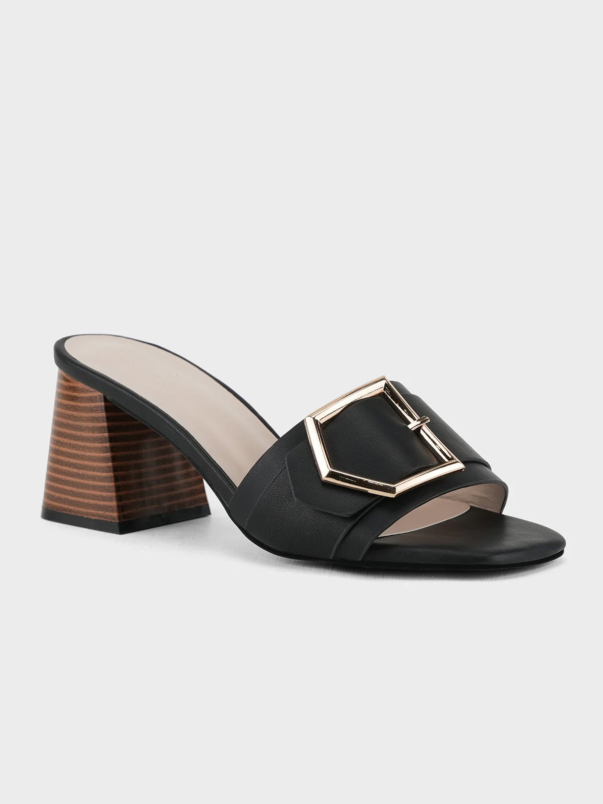 Womens "PATRA" Slip On Heel Sandals - Image 2