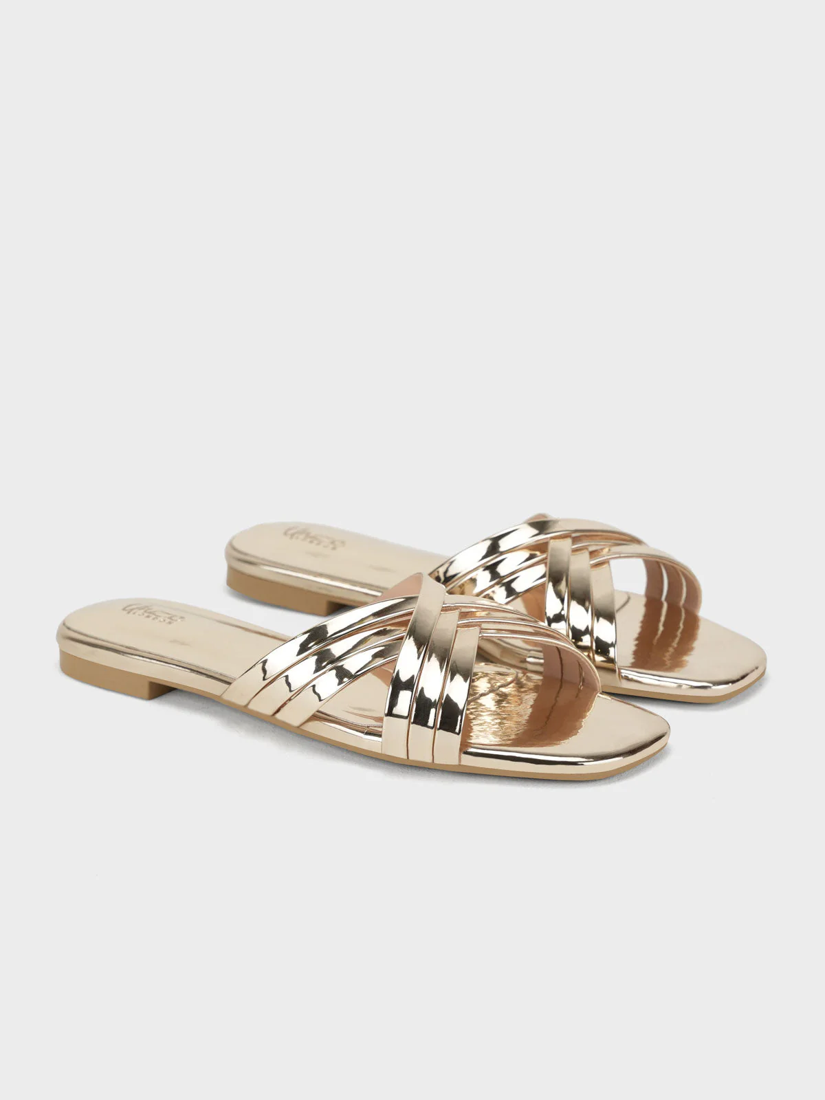 Women's "PHOSIN" Crisscross Strappy Slippers - Image 4