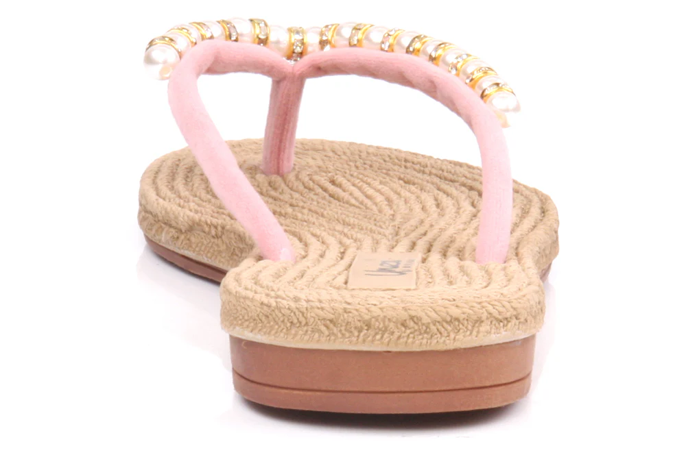 Womens 'Rene' Flat Thong Slippers - Image 2