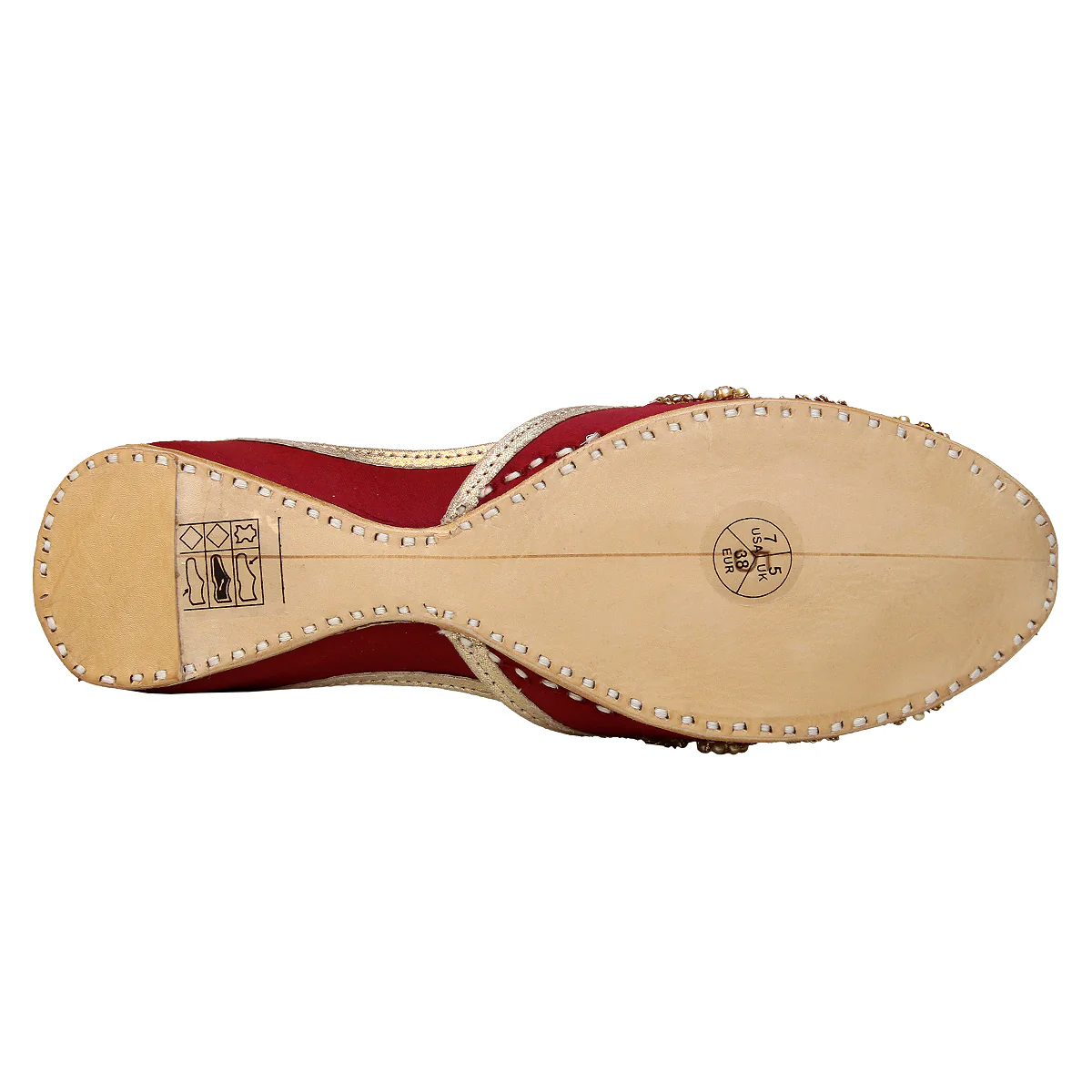 Women's "ROXELENA" Embellished Flat Khussa Pumps - Image 5