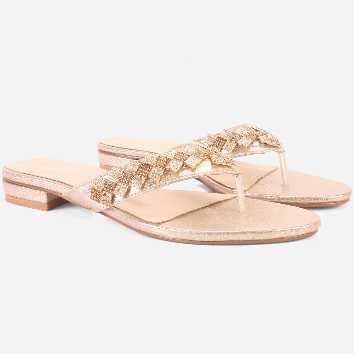 Womens "SADIE" Embellished Slide In Shoes - Image 2