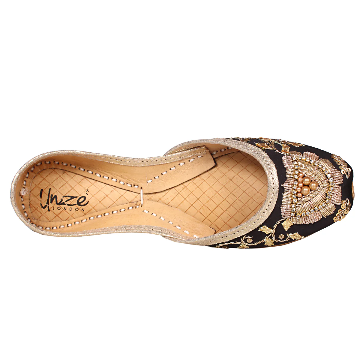 Women's "SEZEN" Embellished Flat Khussa Pumps - Image 4