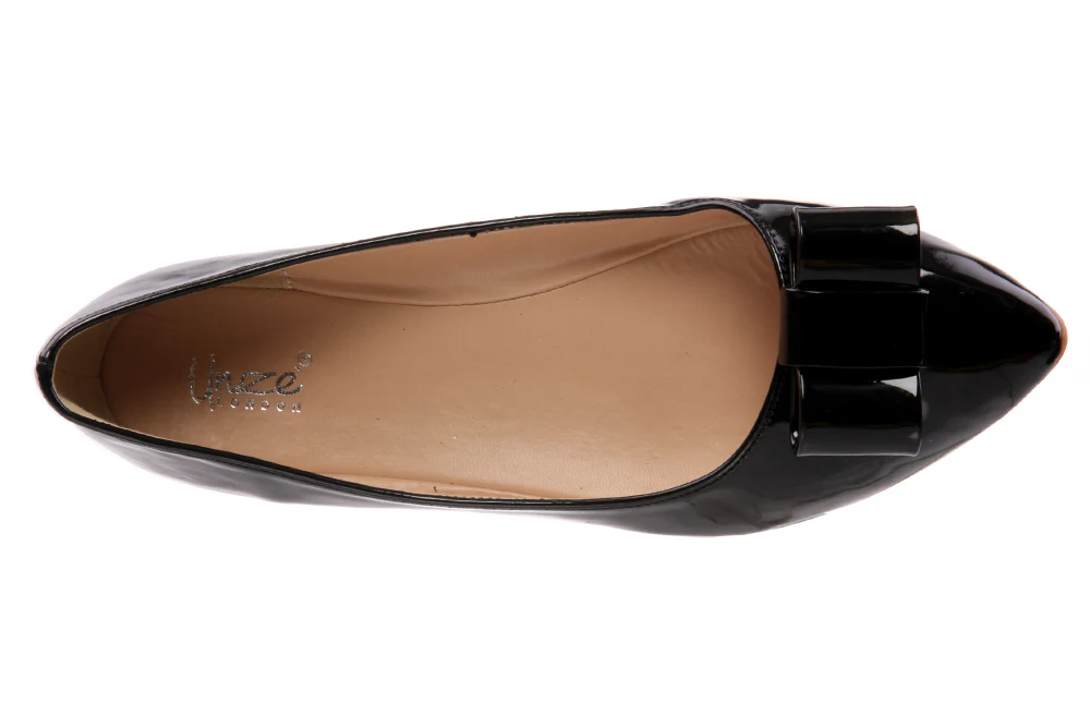Womens Shiny 'Fresh' Bow Style Pumps - Image 4