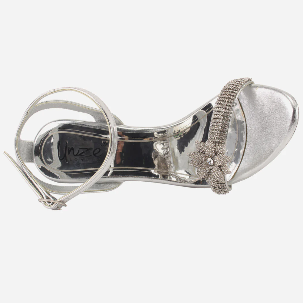 Women's "SIFARA"Crystal Detailing Platform Sandals - Image 4