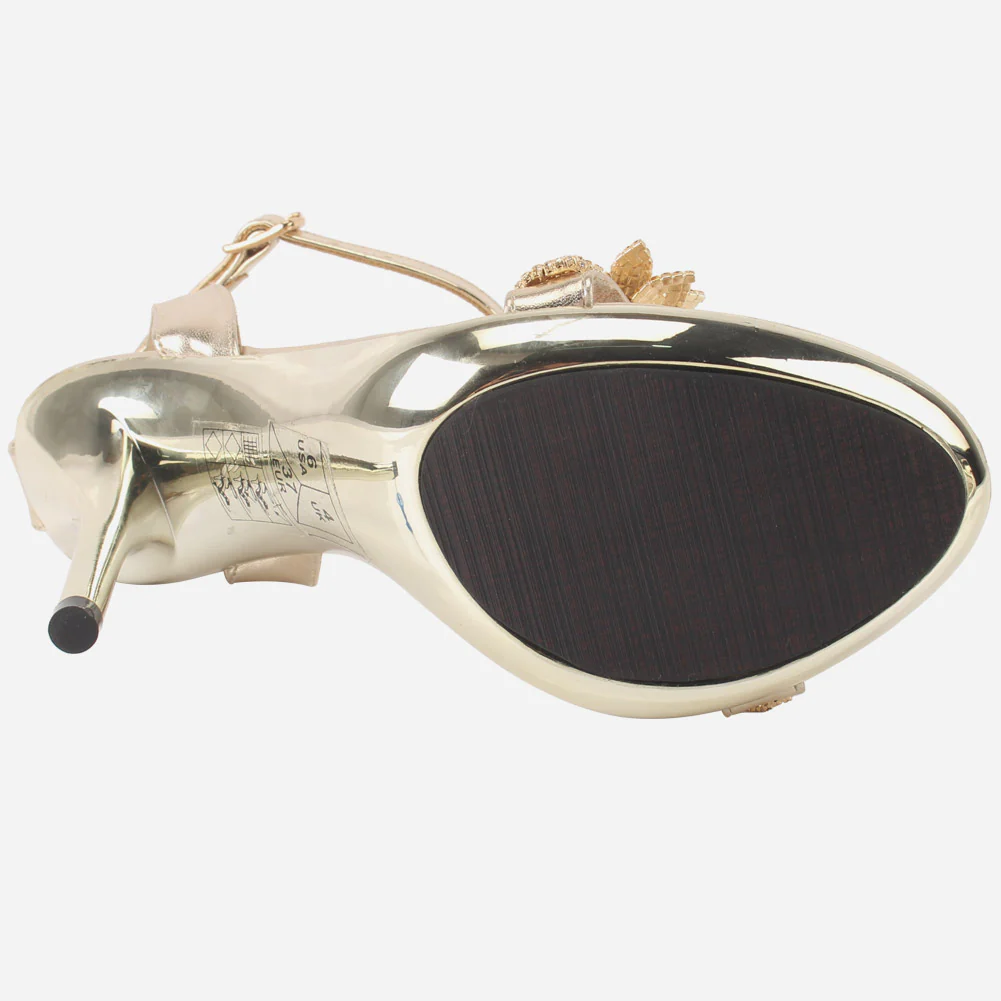 Women's "SIFARA"Crystal Detailing Platform Sandals - Image 5