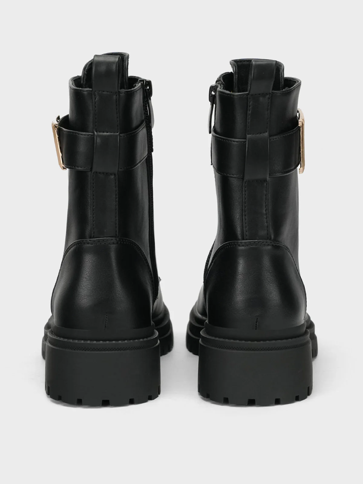Women's "SOLEH" Side Buckled Ankle Boots - Image 3