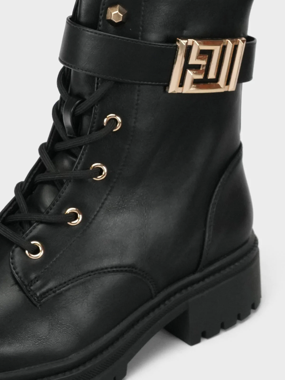 Women's "SOLEH" Side Buckled Ankle Boots - Image 4