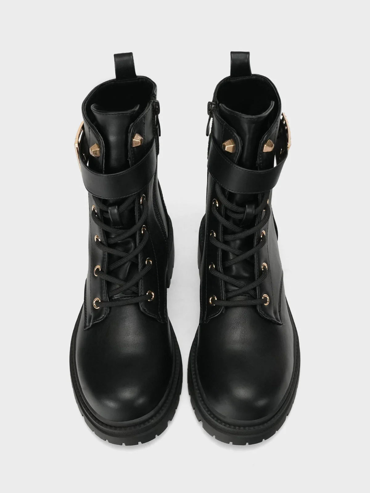 Women's "SOLEH" Side Buckled Ankle Boots - Image 5