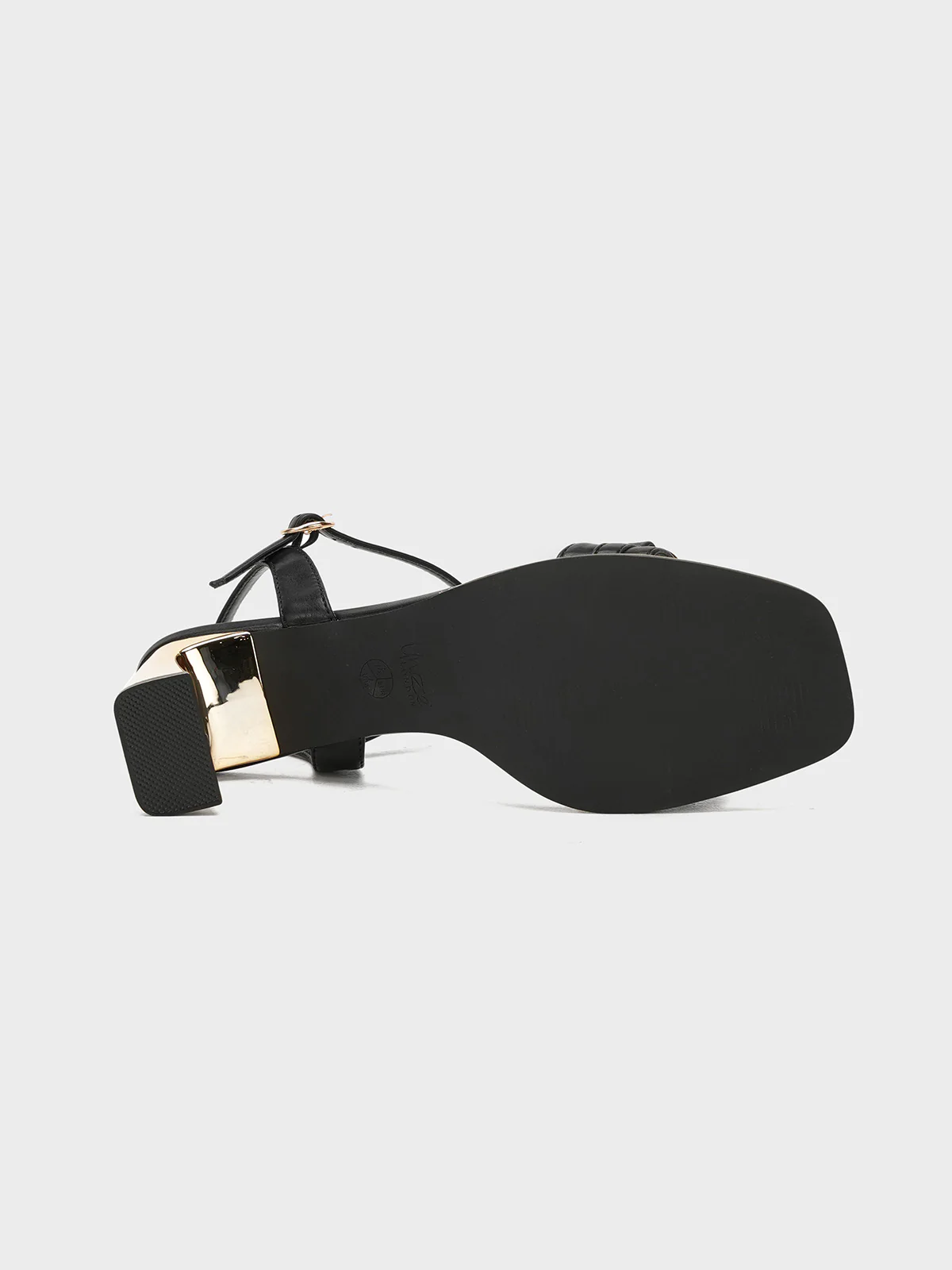 Womens "SOULLE" Adorned Block Sandals - Image 8
