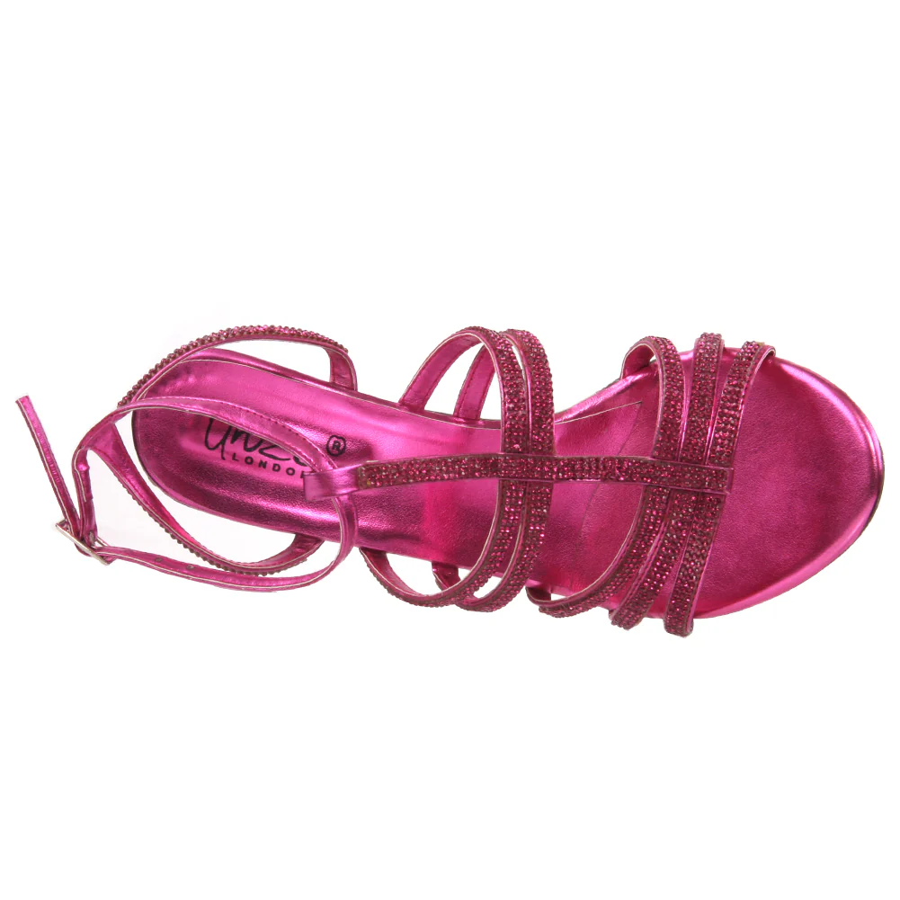 Womens Strappy 'Anisea' Evening Sandal - Image 4