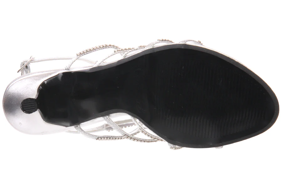 Womens Strappy Cage Style Sandal - Image 5