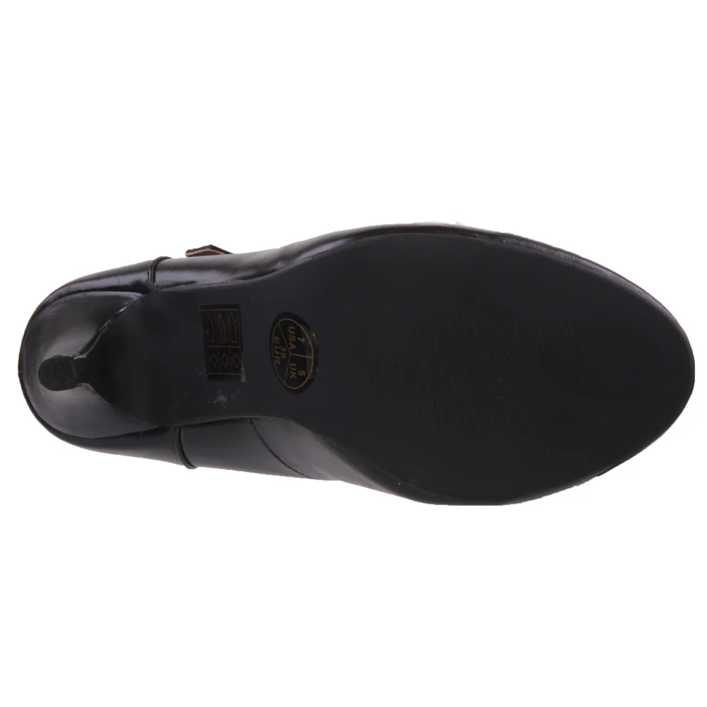 Womens Stylish  'Vita' Buckled Closure Casual Court Shoes - Image 5