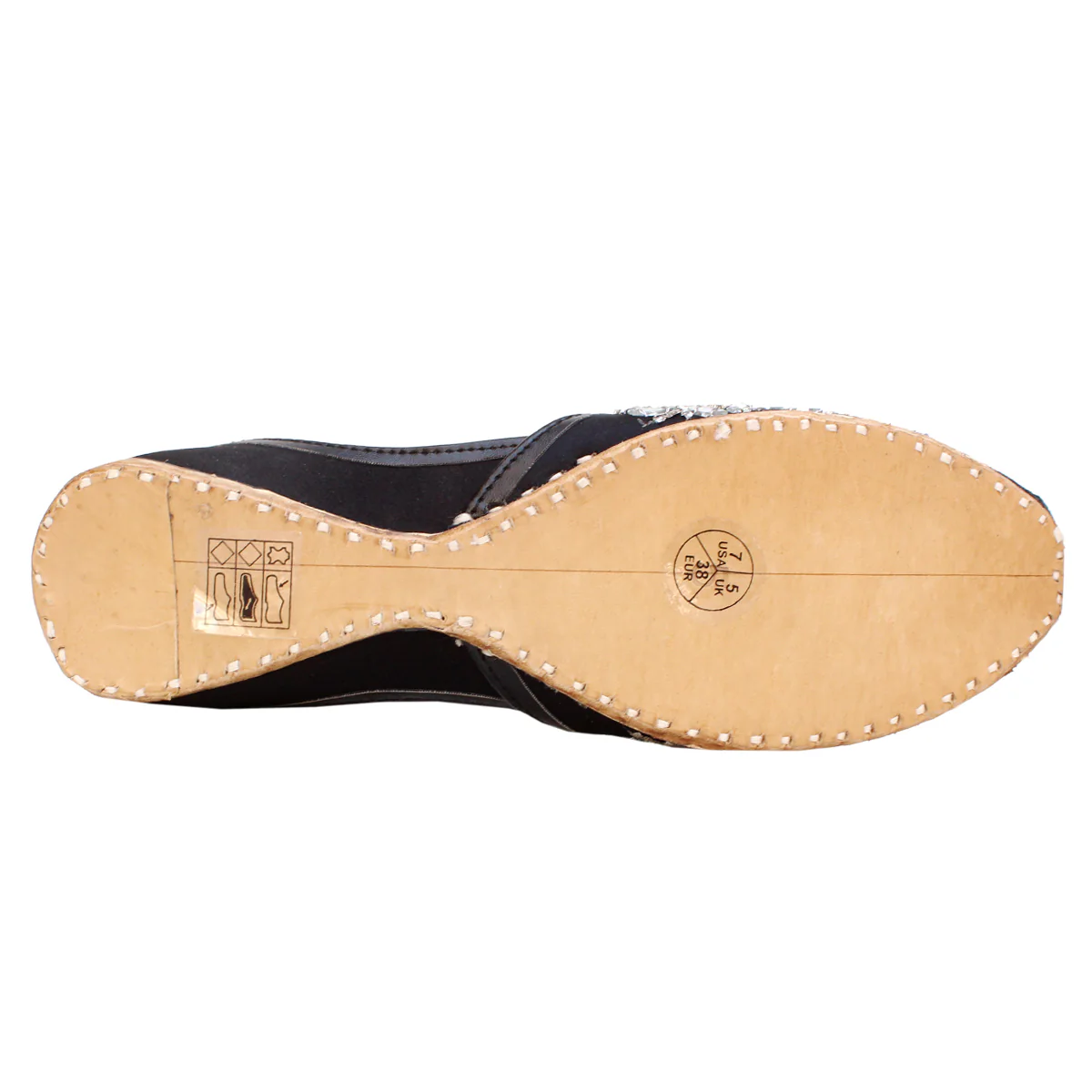 Women's "TUBA" Embellished Flat Khussa Pumps - Image 5