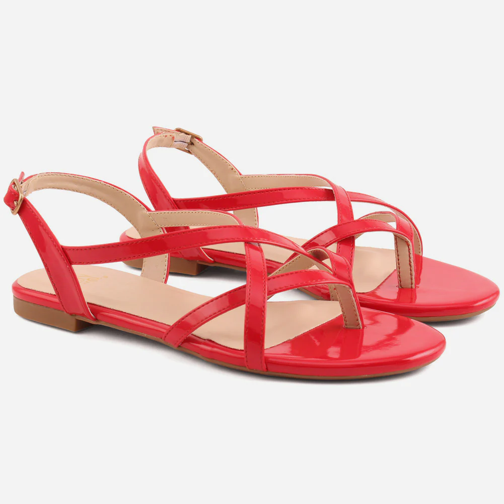 Womens "VIOLET" Flat Sandals - Image 2