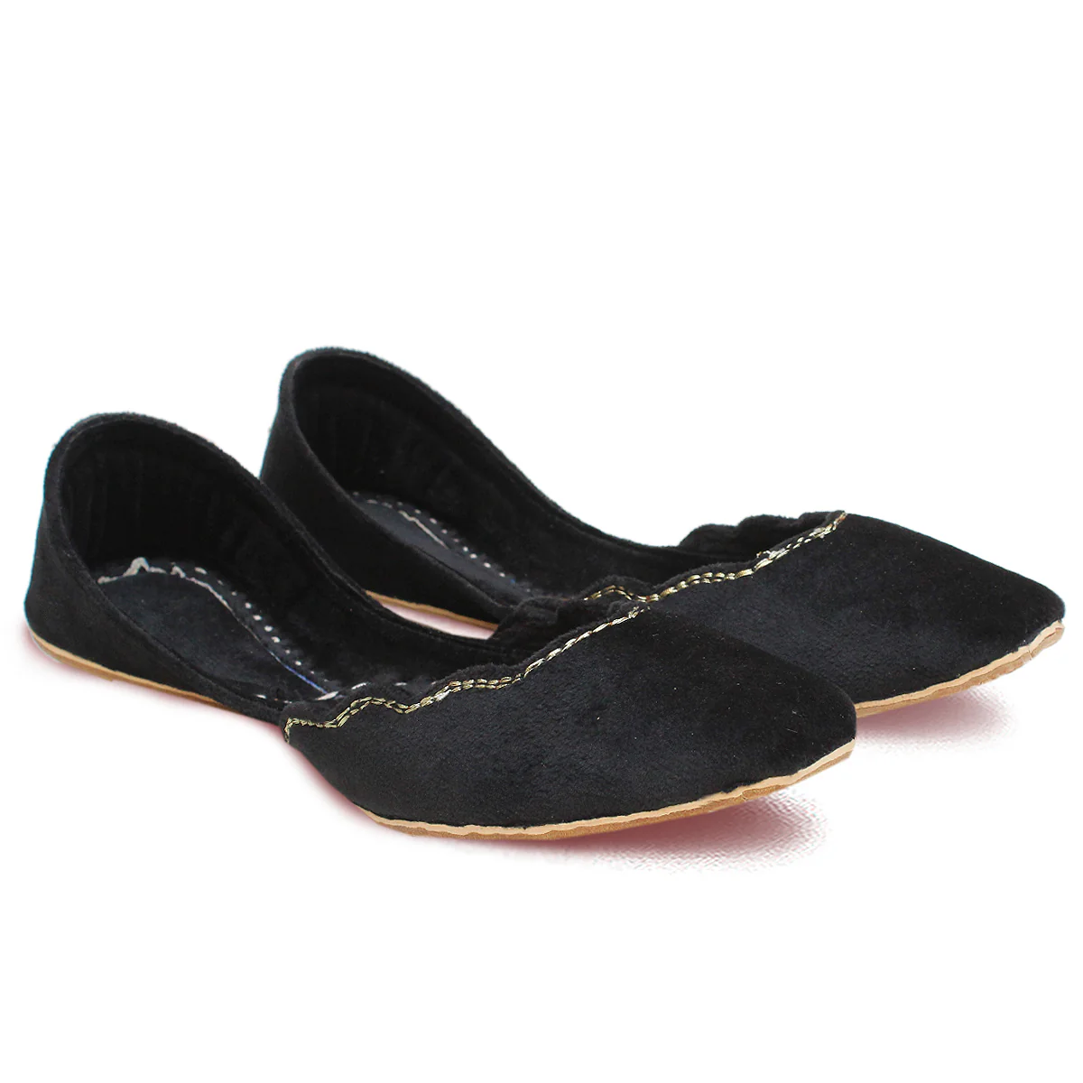 Womens "YASMIN" Embellished Flat Khussa Pumps - Image 2