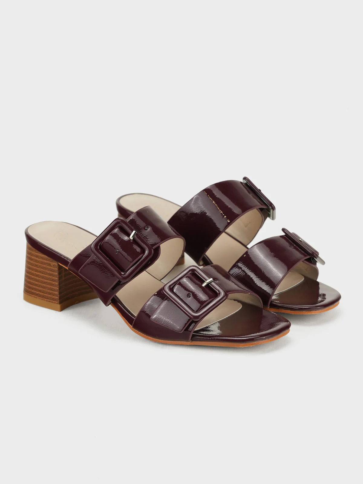 Womens "YINSHI" Adorned Block Sandals - Image 3
