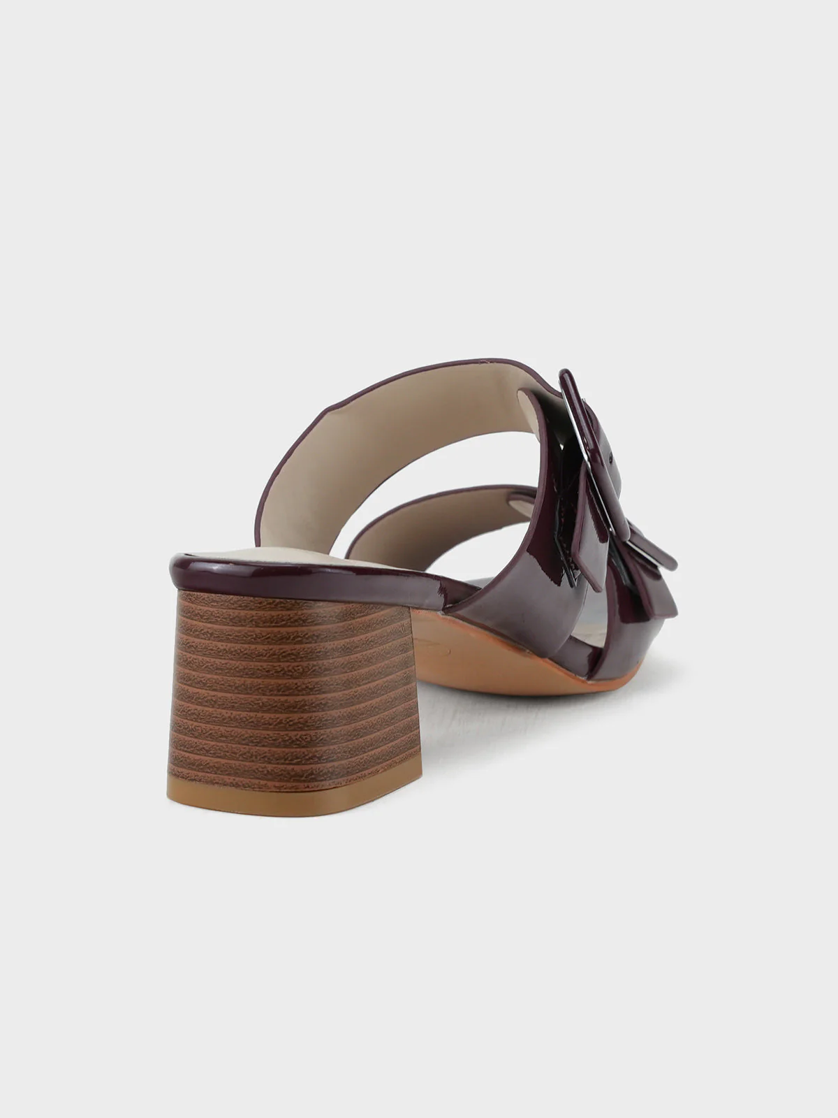 Womens "YINSHI" Adorned Block Sandals - Image 4