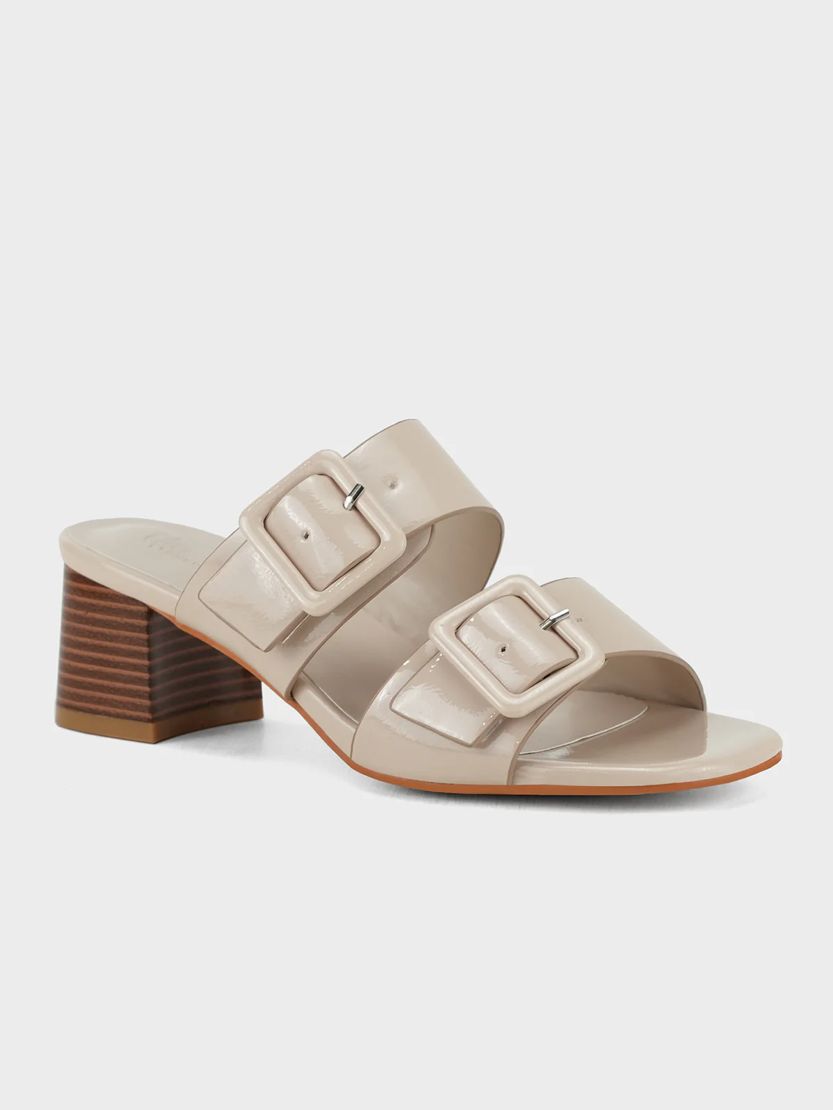 Womens "YINSHI" Adorned Block Sandals - Image 2