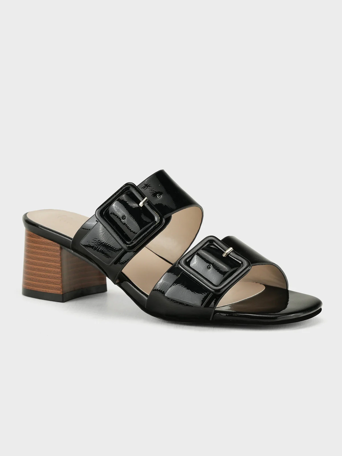 Womens "YINSHI" Adorned Block Sandals - Image 2