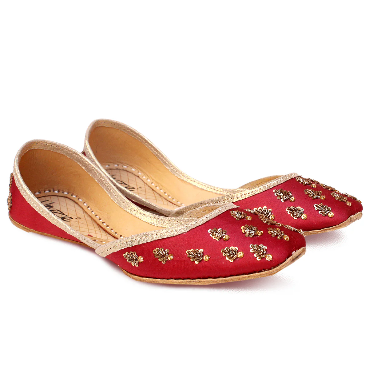 Women's "ZELM"Embellished Flat Khussa Pumps - Image 2