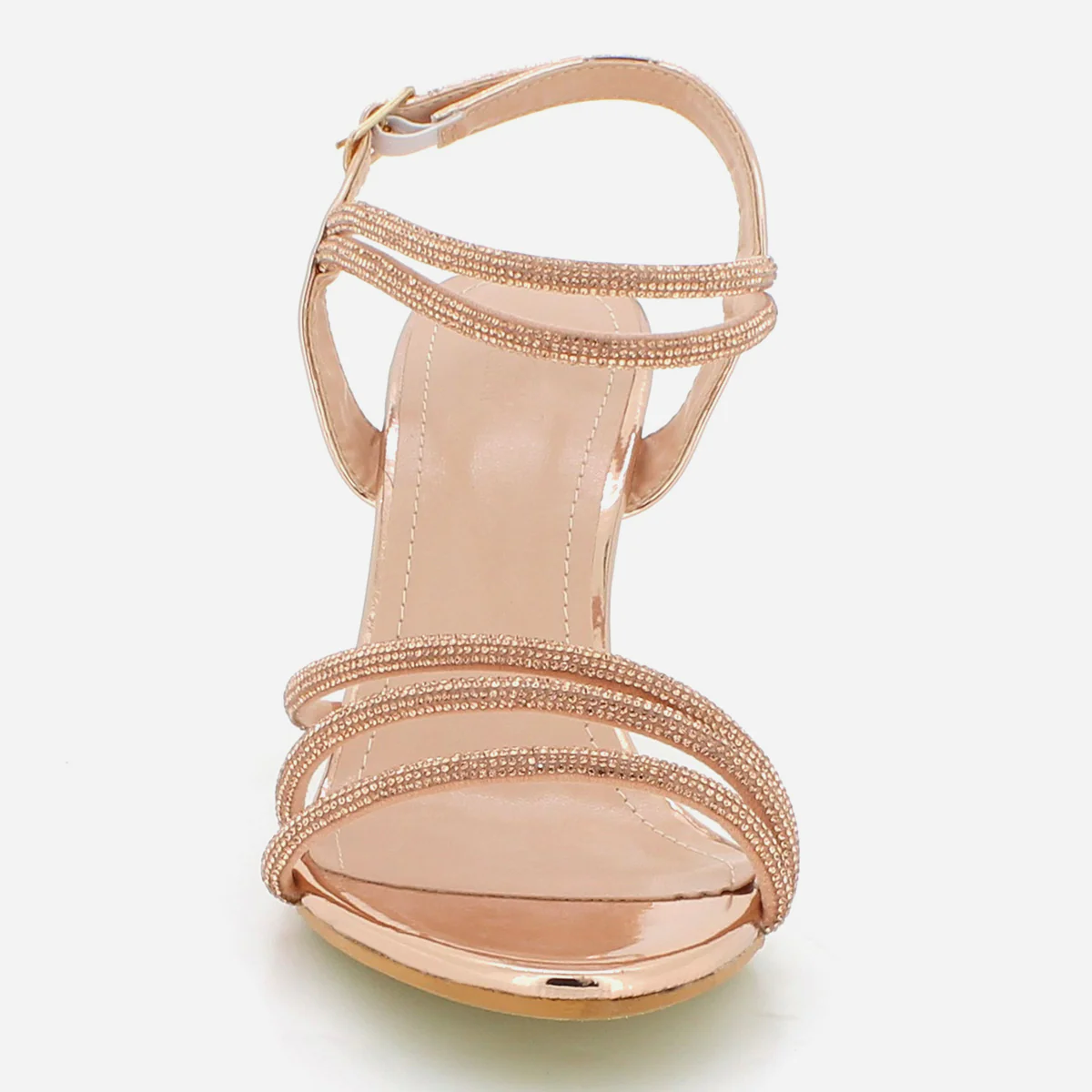 Womens "ZENKA" Diagonal Strappy Party Sandals - Image 5