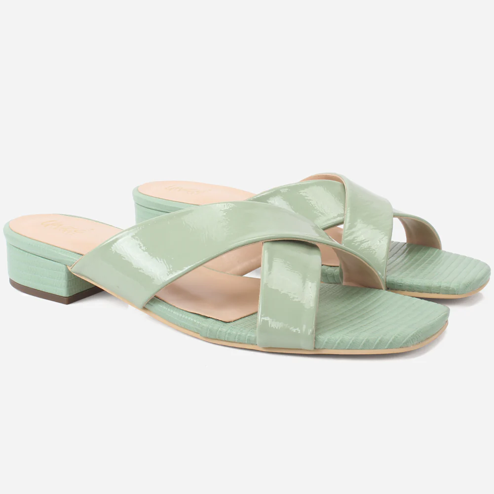 Womens "ZUHAI" Shimmery Everyday Slip-ons Shoes - Image 2