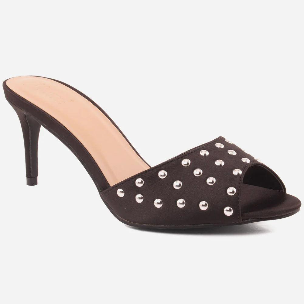 Womwn "EMILIE" Pearl Wide Fit Slip On Sandals