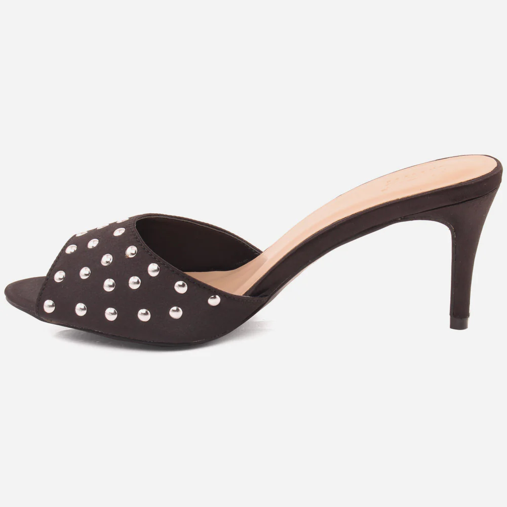 Womwn "EMILIE" Pearl Wide Fit Slip On Sandals - Image 3
